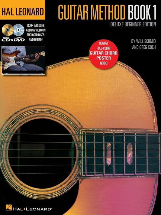 Hal Leonard Guitar Method Book 1 – Deluxe Beginner Edition