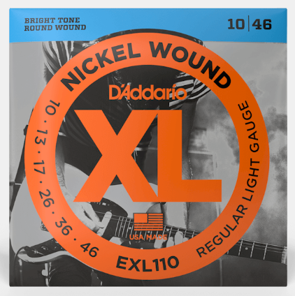 Genuine D'Addario - EXL110 XL - Nickel Wound - Regular Light Electric Guitar Strings 10-46
