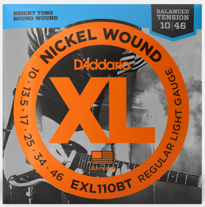 Genuine D'Addario - EXL110BT - Nickel Wound - Regular Light Electric Guitar Strings Balanced Tension 10-46