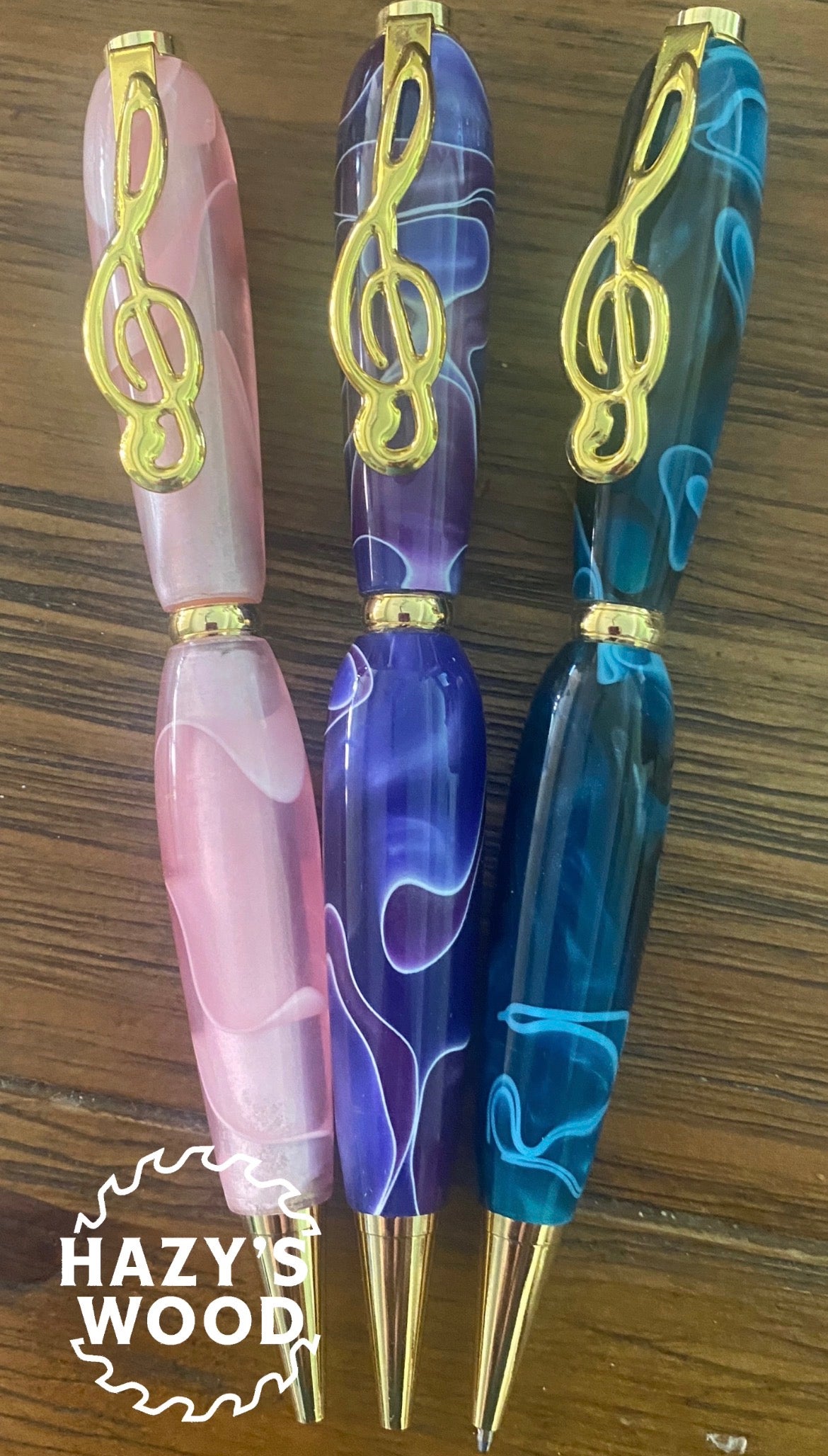 Hand Crafted - Turned Pens Acrylic - Various Styles.