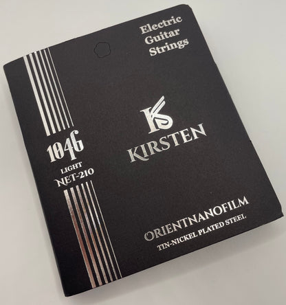 Kirsten electric guitar strings packaging on a white background