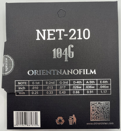Black label with 'NET-210' and 'Orientnanofilm' text on a white background
