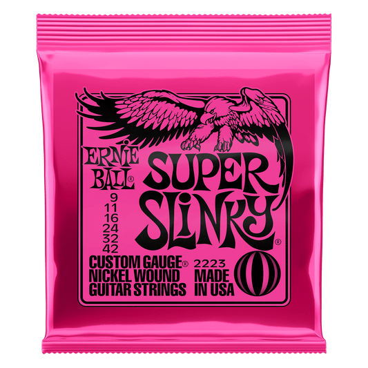 Genuine Ernie Ball - Super Slinky P02223 - Electric Guitar Strings 09-42