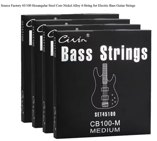 45100 (CB100-M) Bass Guitar String Set - 4 Strings