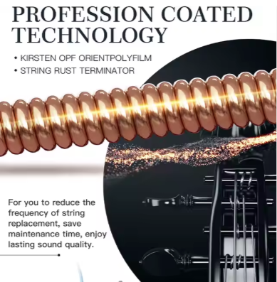 Guitar string with 'Profession Coated Technology' text and product name.