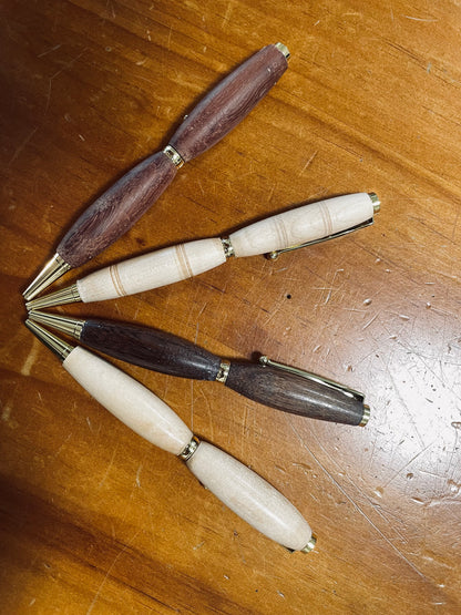 Hand Crafted - Turned Pens Wood - Various Styles - MADE TO ORDER