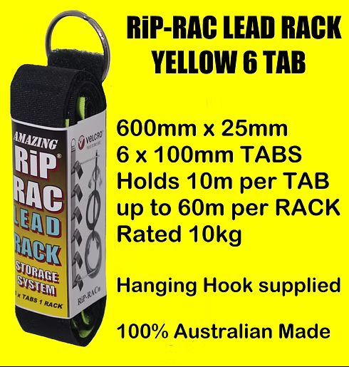 RiP-RAC® Yellow Lead Rack - 6 Tabs