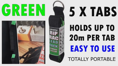 RiP-RAC® Green Lead Rack - 5 Tabs
